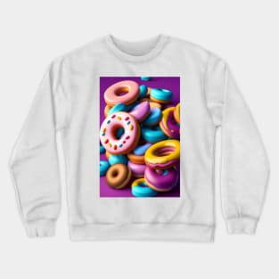 Colorful Yummy Donut Crewneck Sweatshirt